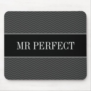 Mousepad Presente de stripe de chevron elegante do Pai Perf