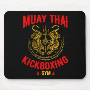 Mousepad Presente de Treinamento de Muay Thai Kickboxing Ti