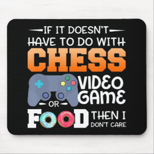 Mousepad Presente de Xadrez Jogo De Vídeo De Xadrez Ou De