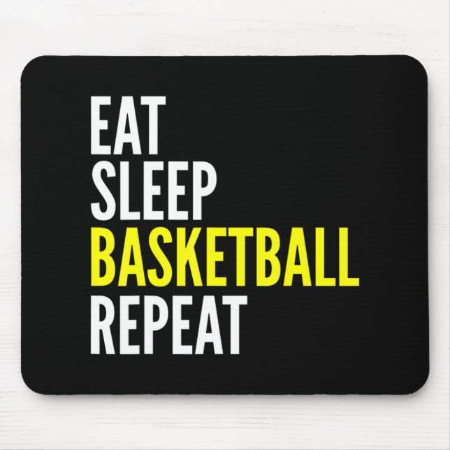 Mousepad Presente divertido jogador de basquete - Coma basq (Frente)