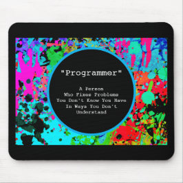 Mousepad Presente divertido para programadores Abstrato Spl