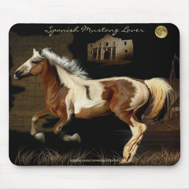 Mousepad Presente do amante dos cavalos (Frente)