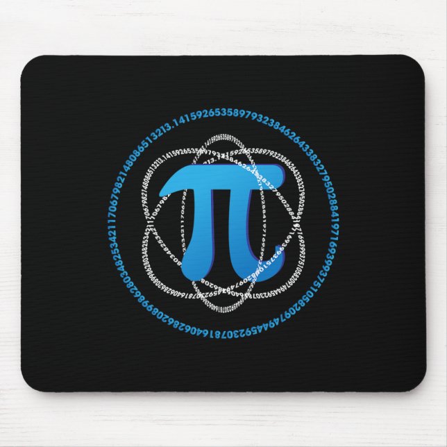 Mousepad Presente do Atom Pi Day Math Science (Frente)
