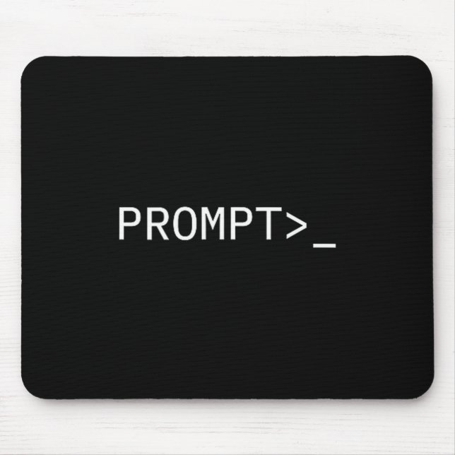 Mousepad Presente do Codeador de Prompt Para Engenheiro de  (Frente)