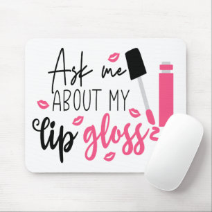 Mousepad Presente do Cosmetólogo do Lip Gloss Artista de M