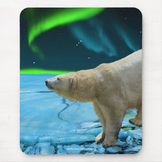 Mousepad Presente do Defensor da Vida Selvagem do Polar Bea (Frente)