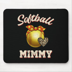 Mousepad Presente do Dia das Mães de Softbol Mimmy Leopard