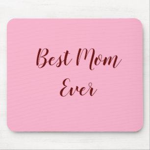 Mousepad Presente do dia das mães rosa vermelho melhor Mãe