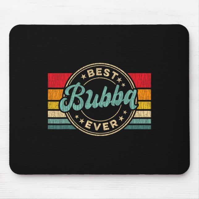 Mousepad Presente do Dia de os pais Retro do Bubba Ever Vin (Frente)