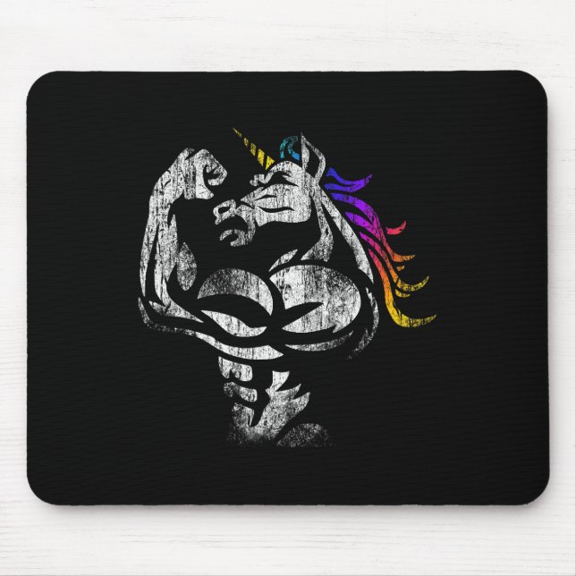 Mousepad Presente do Dia dos Pais de Treino de Unicórnio Le (Frente)