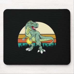 Mousepad Presente do Golfista de Dinossauro Dino Retro T Re
