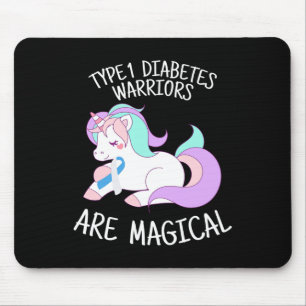 Mousepad Presente do Guerreiro da Diabetes Unicorn