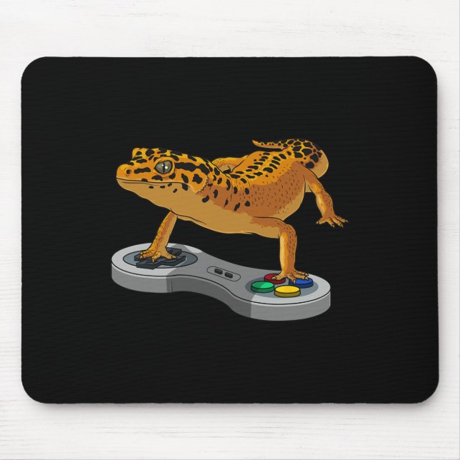 Mousepad Presente do Lagarto Leopardo com Dragão Barbudo Cr (Frente)