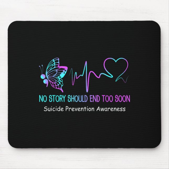 Mousepad Presente do Mês de Conscientização sobre Prevenção (Frente)