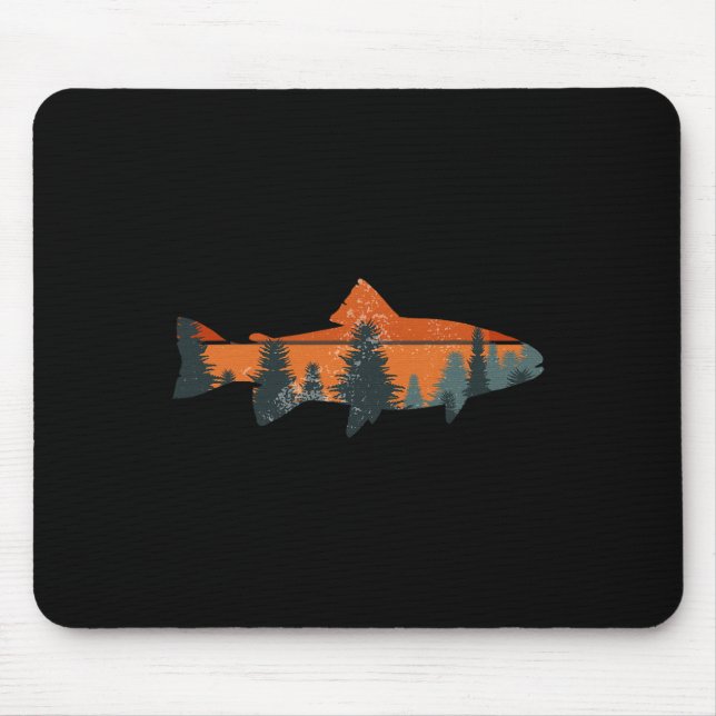 Mousepad Presente do pescador ao ar livre (Frente)