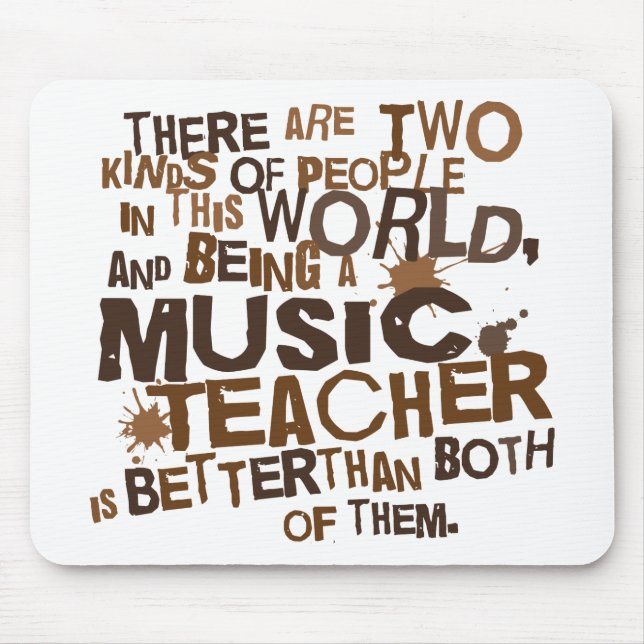Mousepad Presente do professor de música (Frente)