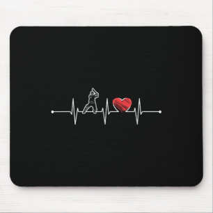 Mousepad Presente do ritmo cardíaco do jogador de críquete