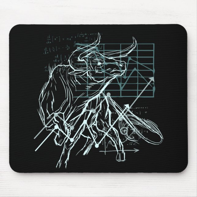 Mousepad Presente dos negociantes de dia - mercado de ações (Frente)