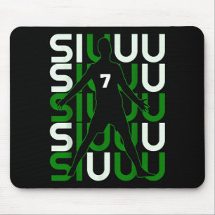 Mousepad Presente engraçado de futebol Siuuuu para fã de fu