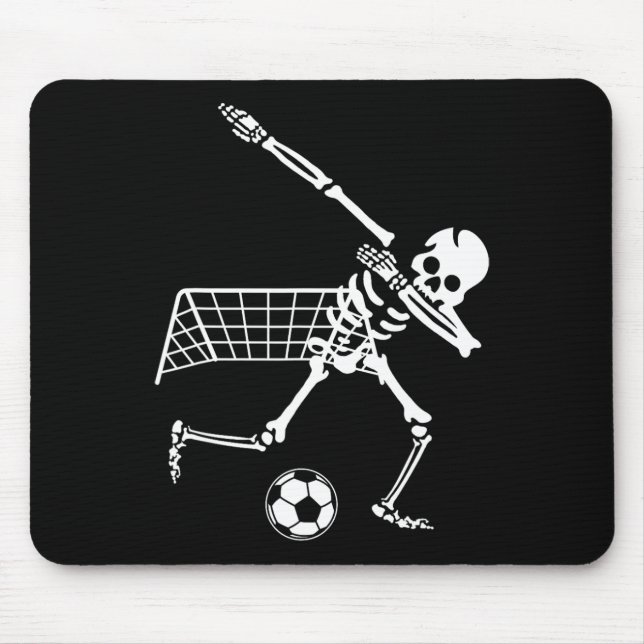 Mousepad Presente engraçado de Halloween de humor de futebo (Frente)