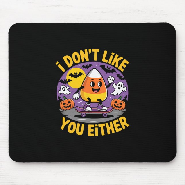 Mousepad Presente engraçado de skate de Halloween de Candy  (Frente)