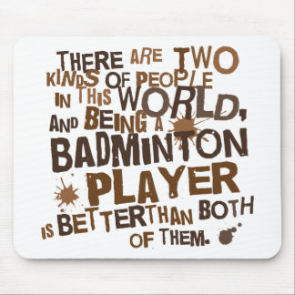Mousepad Presente (engraçado) do jogador do Badminton