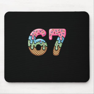 Mousepad Presente engraçado do meme do sorvete derretendo S