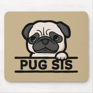 Mousepad Presente engraçado e fofo para amantes de Pug - Ir