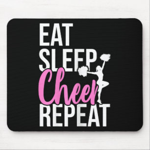 Mousepad Presente engraçado fofo comer dormir alegria repet
