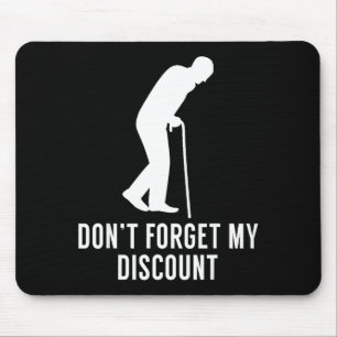 Mousepad Presente Engraçado para Idoso - Não
