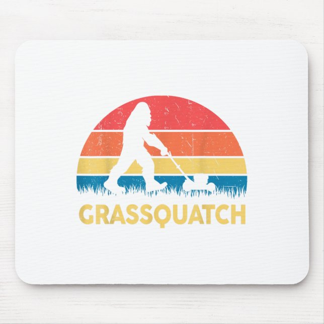 Mousepad Presente engraçado para pai cortando grama Grquatc (Frente)