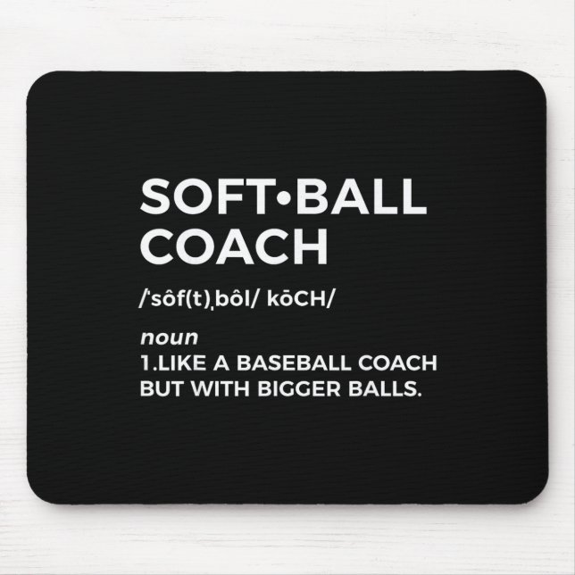 Mousepad Presente Engraçado para Treinador de Softll - Trei (Frente)