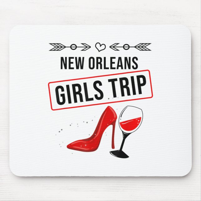 Mousepad Presente engraçado para viagem de garotas de Nova  (Frente)
