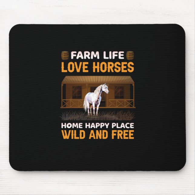 Mousepad Presente Equestre | Cavalos De Amor Com A Vida Da  (Frente)