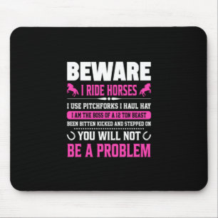 Mousepad Presente Equestre   Cavalos de Corridas de Cuidado