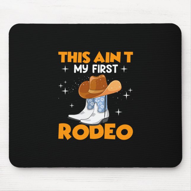 Mousepad Presente Equestre | Este É O Meu Primeiro Rodeio (Frente)