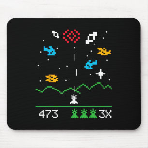 Mousepad Presente Geek de Video Game Engraçado Nerdy Vintag