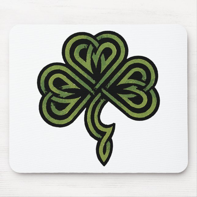 Mousepad Presente irlandês do trevo (Frente)