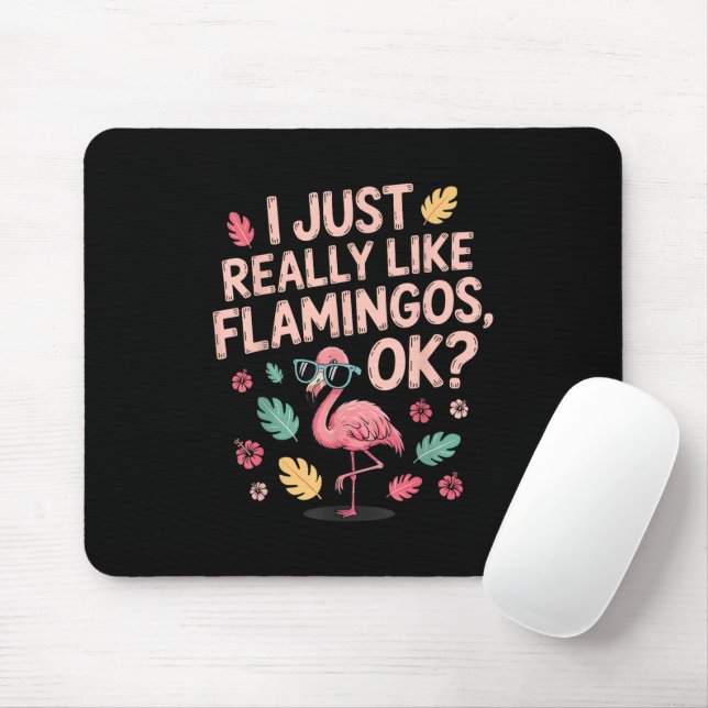 Mousepad Presente Legal para Amantes de Flamingo Rosa para  (Com mouse)