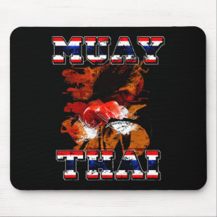 Mousepad Presente Lutador de Boxe Tailandês Tailândia Arte