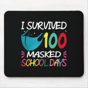 Mousepad Presente Mascarado De 100 Dias De Professores