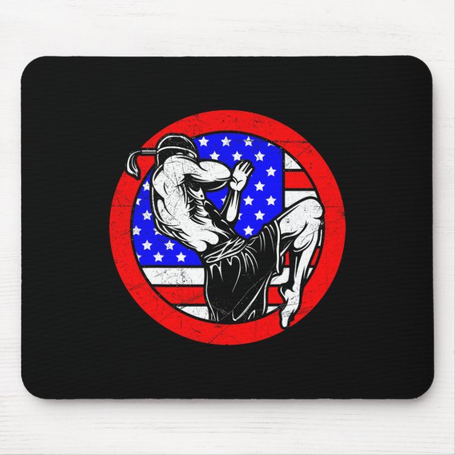 Mousepad Presente Muay Thai - Boxe Tailandesa e Kickboxing  (Frente)