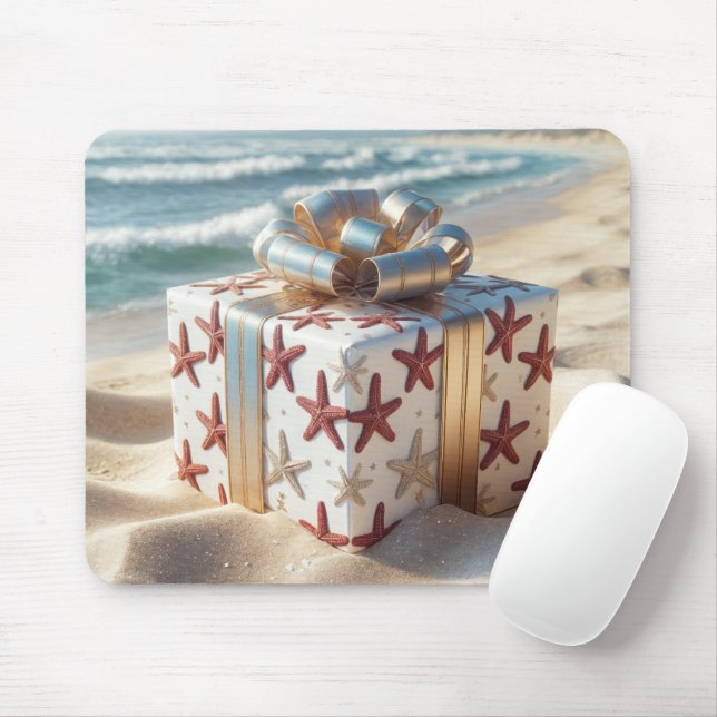 Mousepad Presente na praia com Starfish (Com mouse)