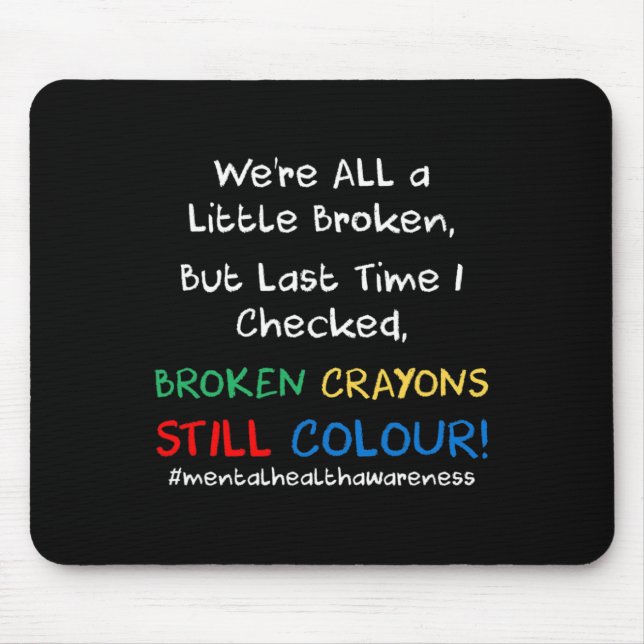 Mousepad Presente na prevenção do suicídio para a saúde men (Frente)