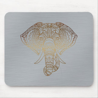 Mousepad Presente no Escritório Tribal de Silver do Elefant