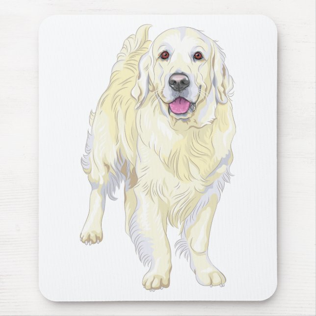 Mousepad Presente para Amante de Cachorro Fofinho Retriever (Frente)