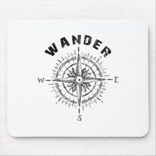 Mousepad Presente para Amante de Viagens pelo Mundo a Pé e