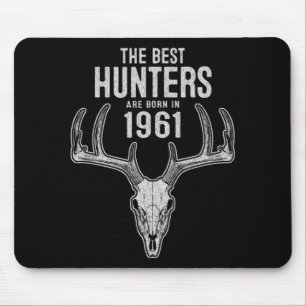 Mousepad Presente para caçador de veados de 61 anos caçando