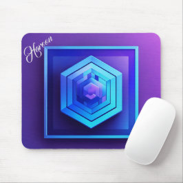 Mousepad Presente para Haroon Modern 3D Photo Grid