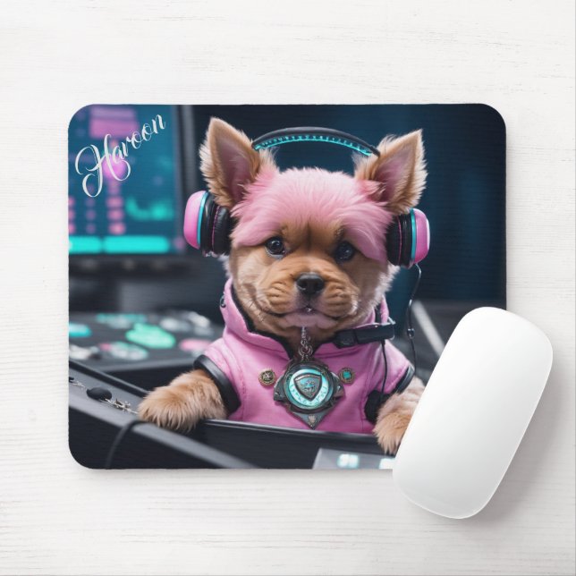 Mousepad Presente Para Haroon Modern Pappy Photo Grid (Com mouse)